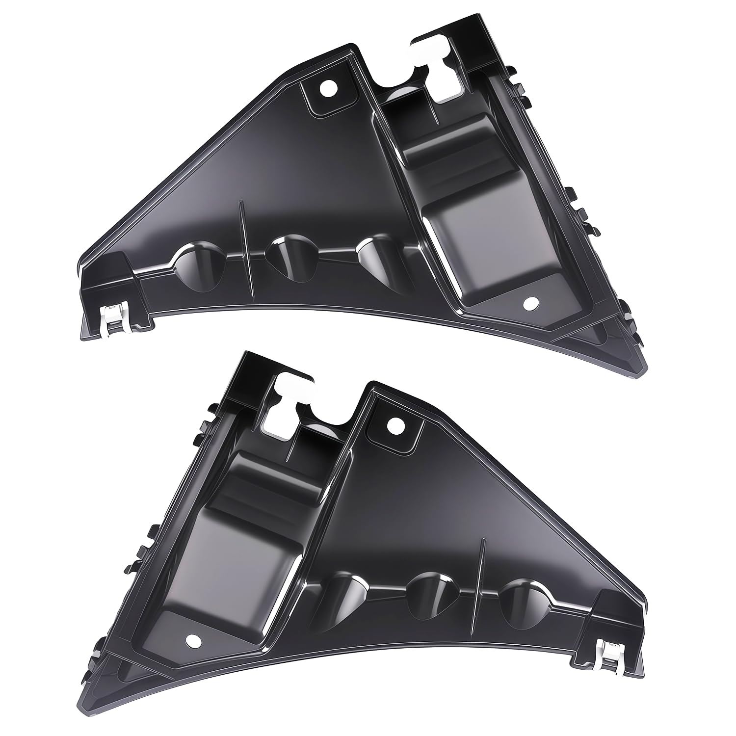 Pasangui front view of both bumper retainers showing secure fit benefit