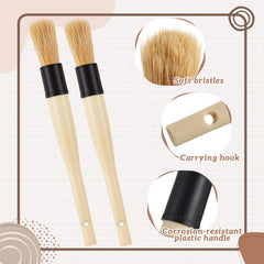 Patelai brush head next to ruler to show precise scale