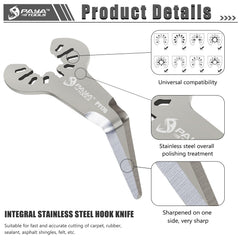 PAYA TOOLS sharpened edge detail highlighting fast sealant removal