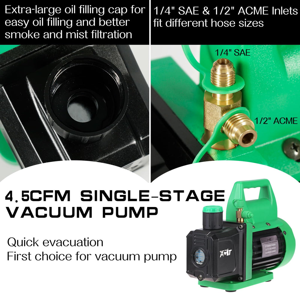 PB Motor Tech BMT sight glass oil tank detail enabling easy oil monitoring for longer pump life
