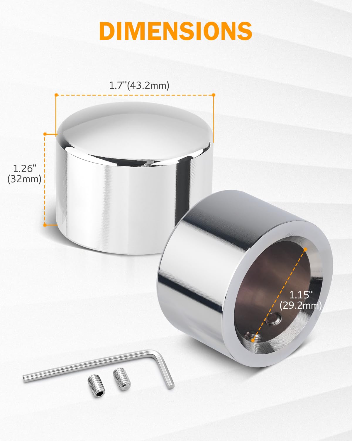PBYMT close-up of CNC-machined axle cap texture, durable anodized finish for longevity