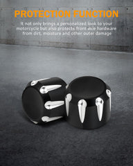 PBYMT side profile cap on axle highlighting anodized durability