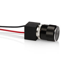 PCA dimmer front panel view showing knob and mounting, easy control