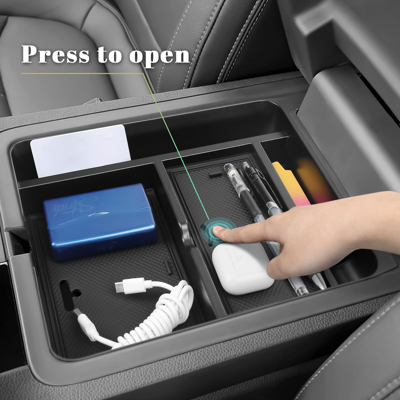 PeakPurit top open revealing hidden box for discreet storage benefit