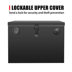 peastorm closeup of lock and handle demonstrating secure transport and theft deterrence