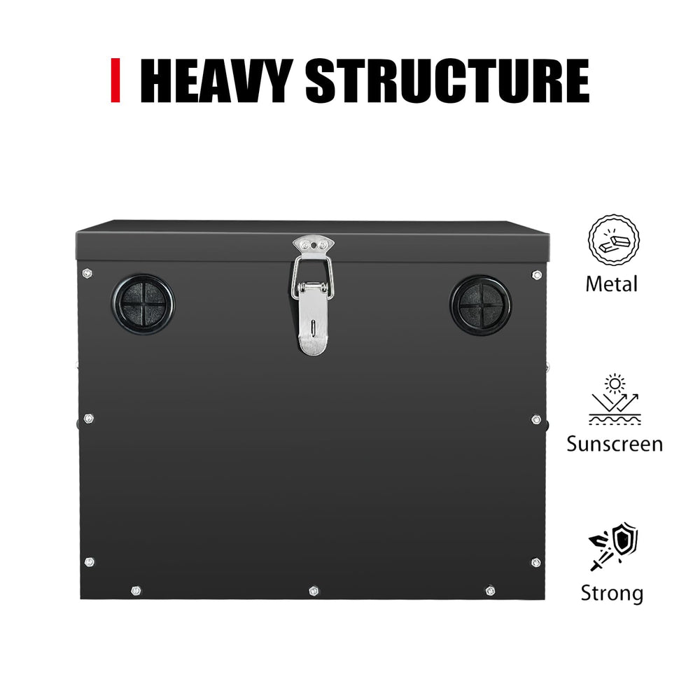 peastorm lockable lid closeup showing lock provision for terminal safety