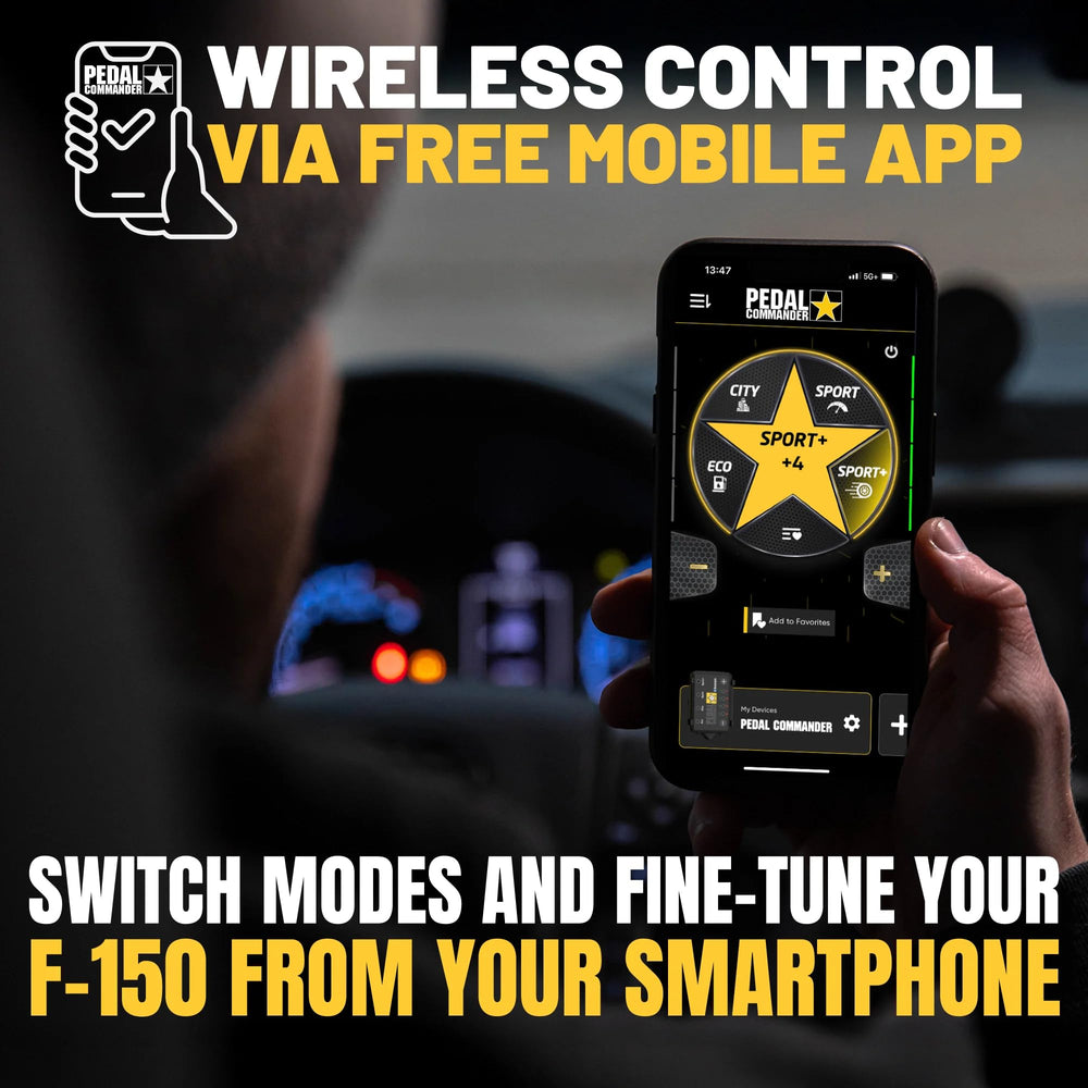 PEDAL COMMANDER in truck during highway driving for improved throttle responsiveness