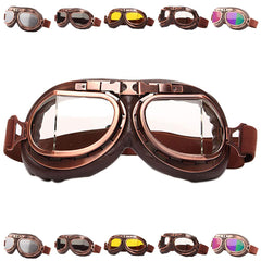 Peicees front view showing vintage goggles and protective coverage benefit