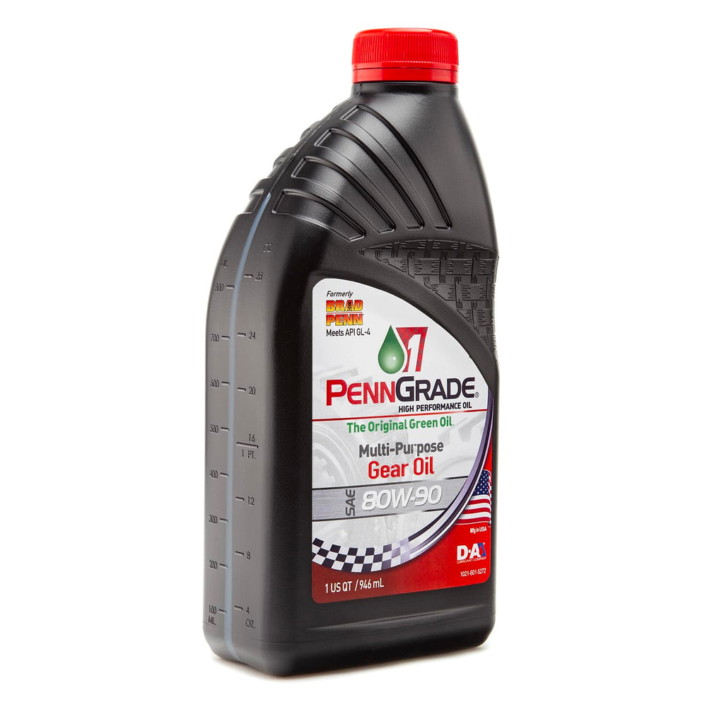 PENN GRADE1 quart beside ruler showing bottle size and quantity