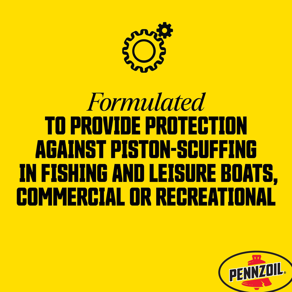 Pennzoil Marine XLF label closeup showing NMMA TC-W3 approval and warranty compatibility benefit