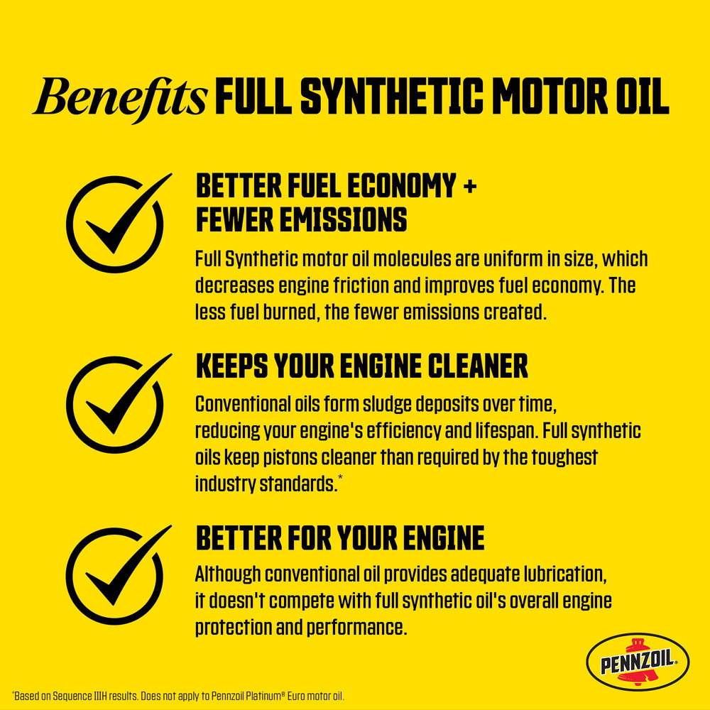 Pennzoil oil surface sheen close-up showing clean formulation advantage