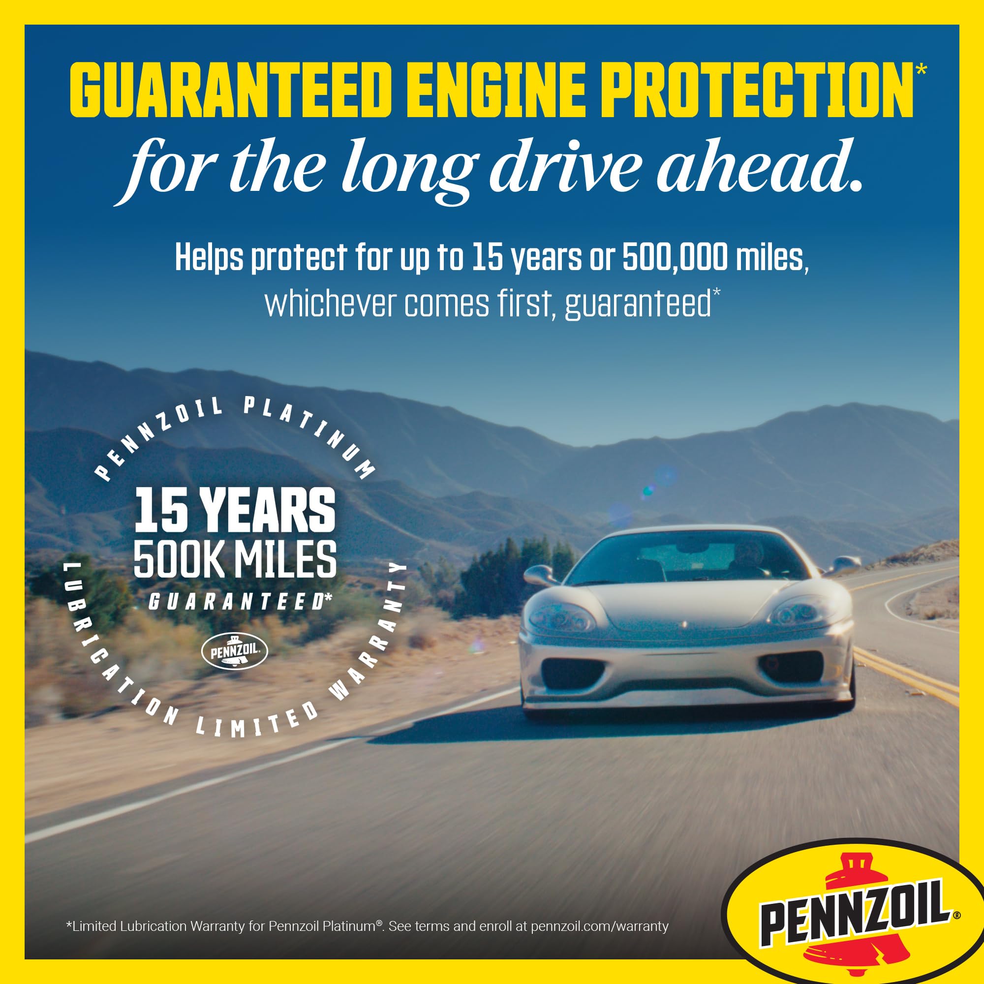 Graphic showing Pennzoil Platinum Euro L viscosity stability at hot and cold temperatures