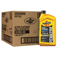 Pennzoil Ultra Platinum front packaging showing brand and clean design benefit