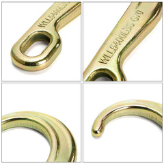 Peohud side profile showing 8-inch length and J-shape, better reach and clearance benefit