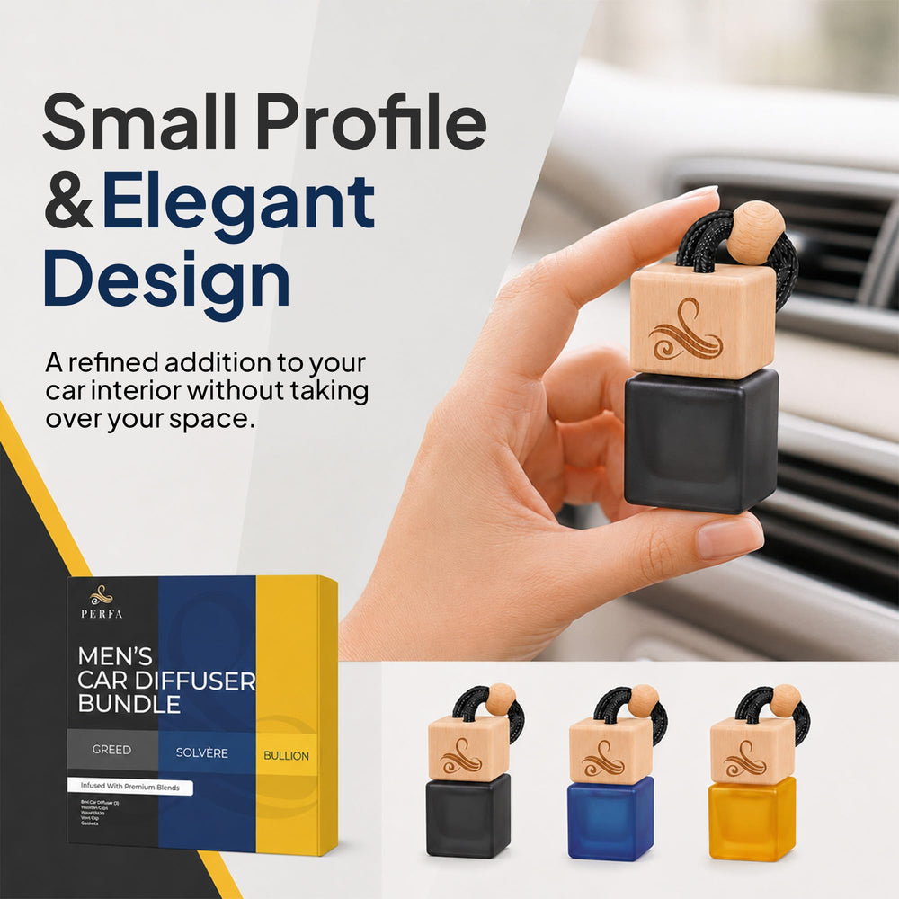 Perfa bottle held in hand to demonstrate compact scale and portability