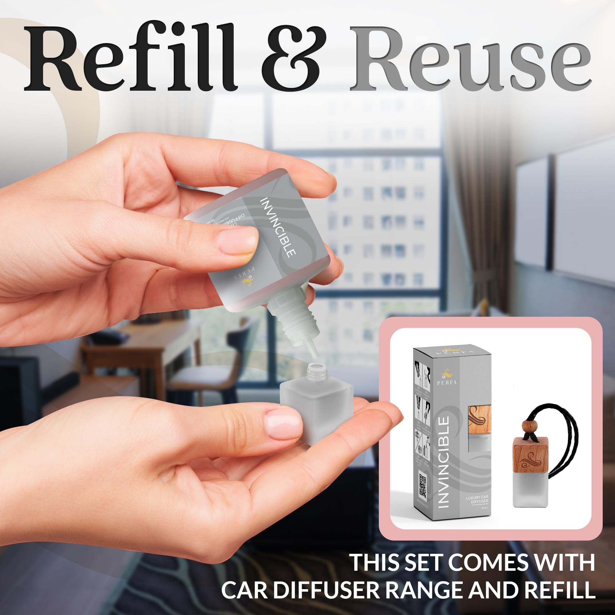 Perfa lifestyle driver in car showing refreshed cabin and comfortable driving experience