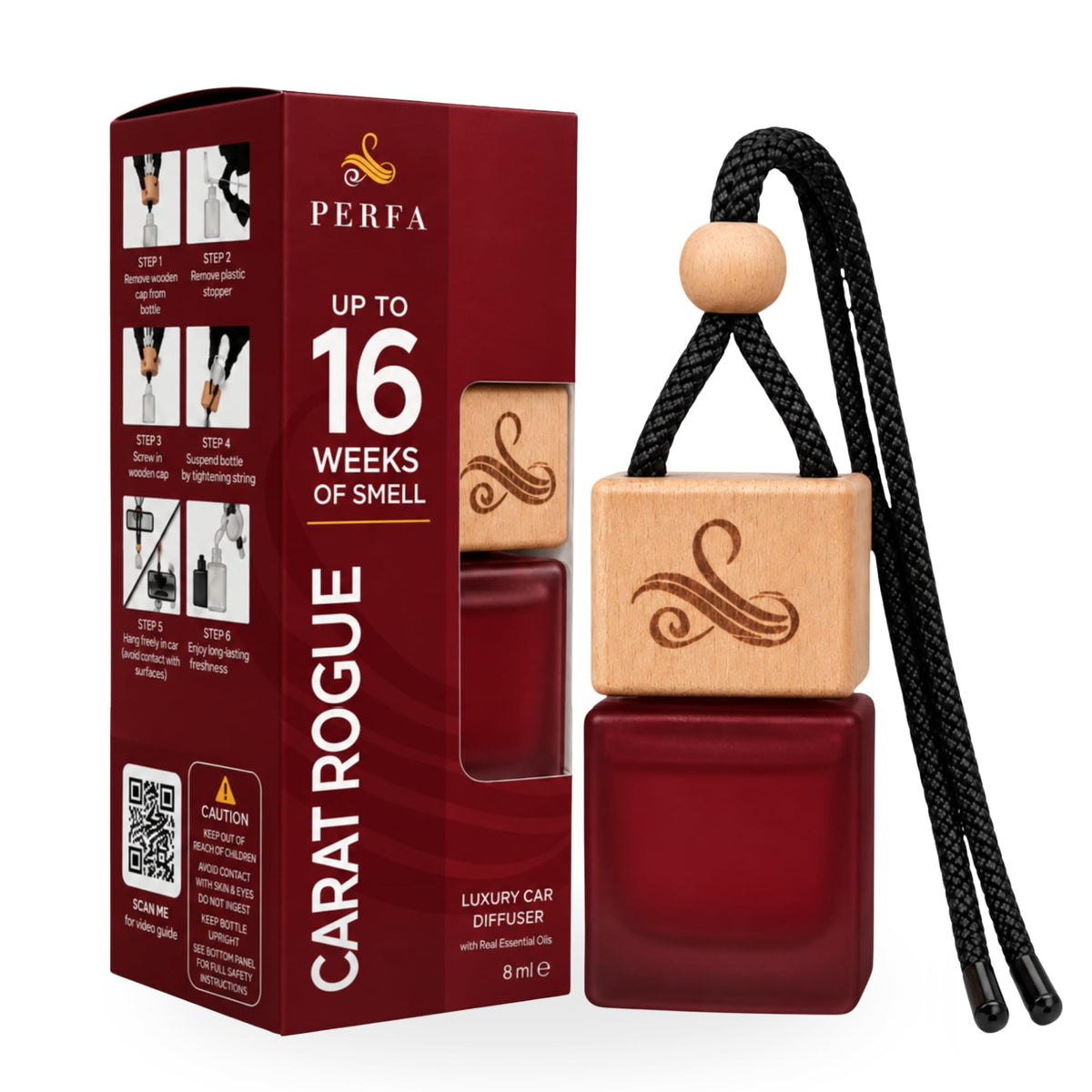 Perfa Opio front packaging showing bottle and elegant design for a luxury scent