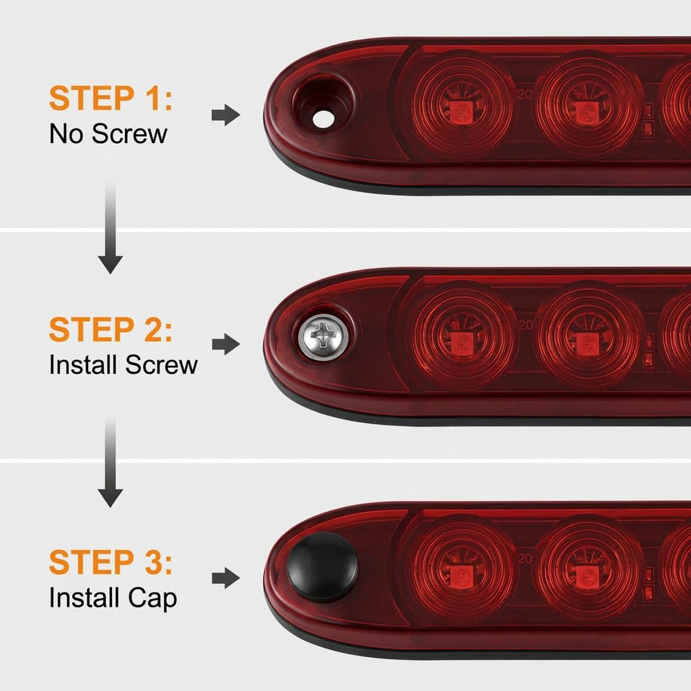 PerfecTech illuminated at night demonstrating clear brake and turn visibility