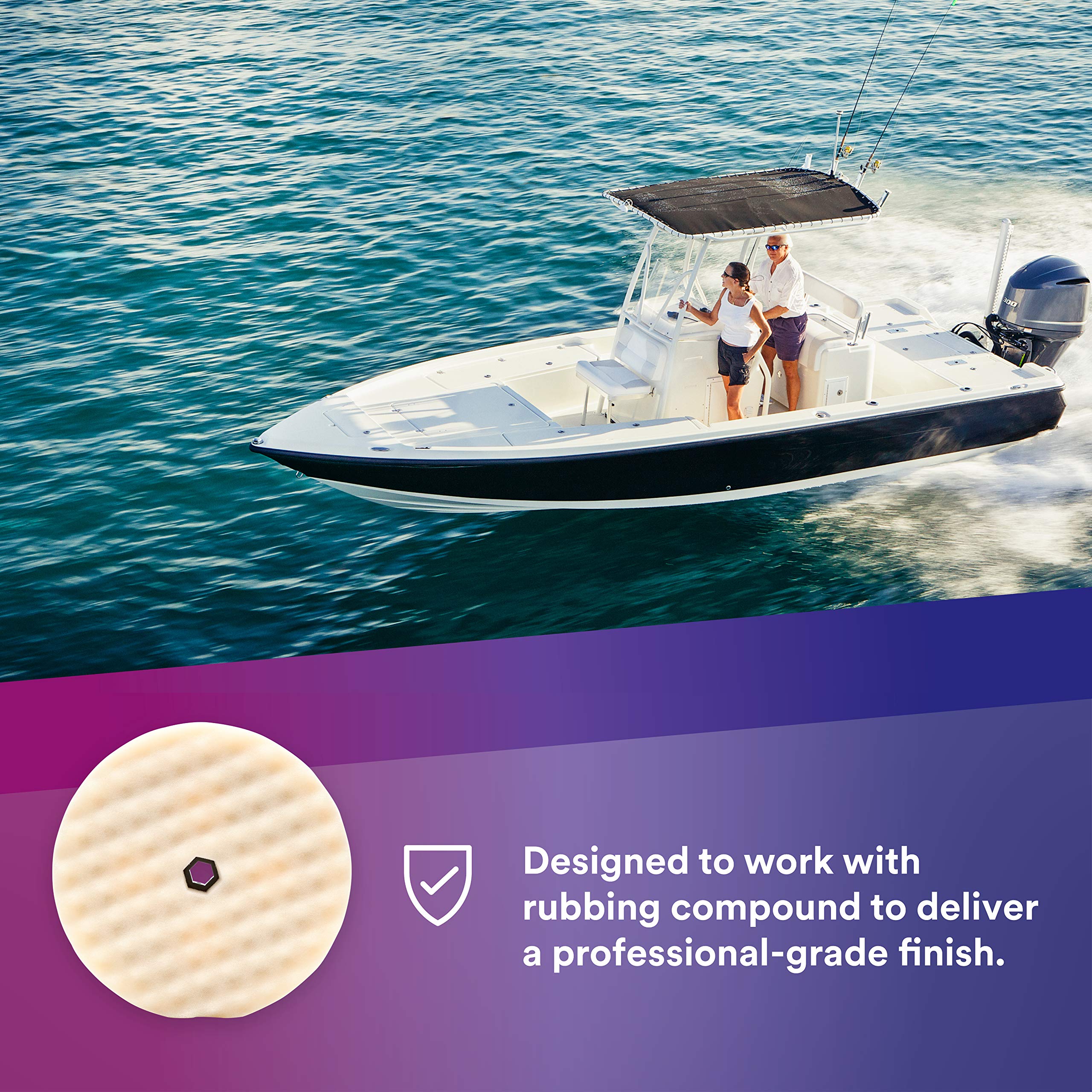 Perfect-It 3M pad double-sided edge view showing reversible use for longer life