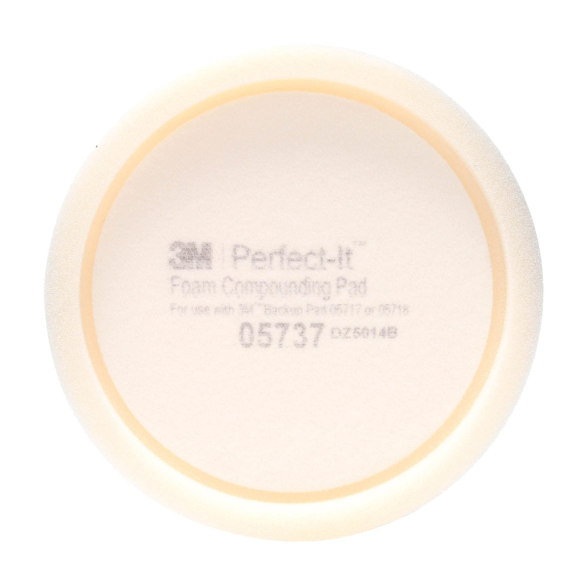 Perfect-It 3M pad side profile closeup illustrating foam thickness and contour