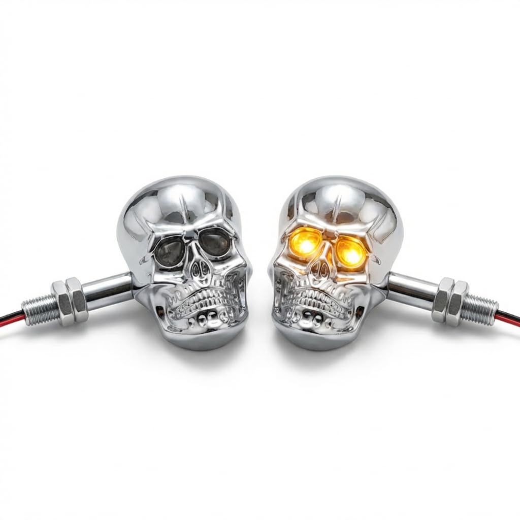 PerfecTech skull head front view showing compact indicator and bold design benefit