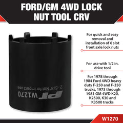 Performance Tool W1270 close-up internal profile showing six-slot engagement — prevents rounding
