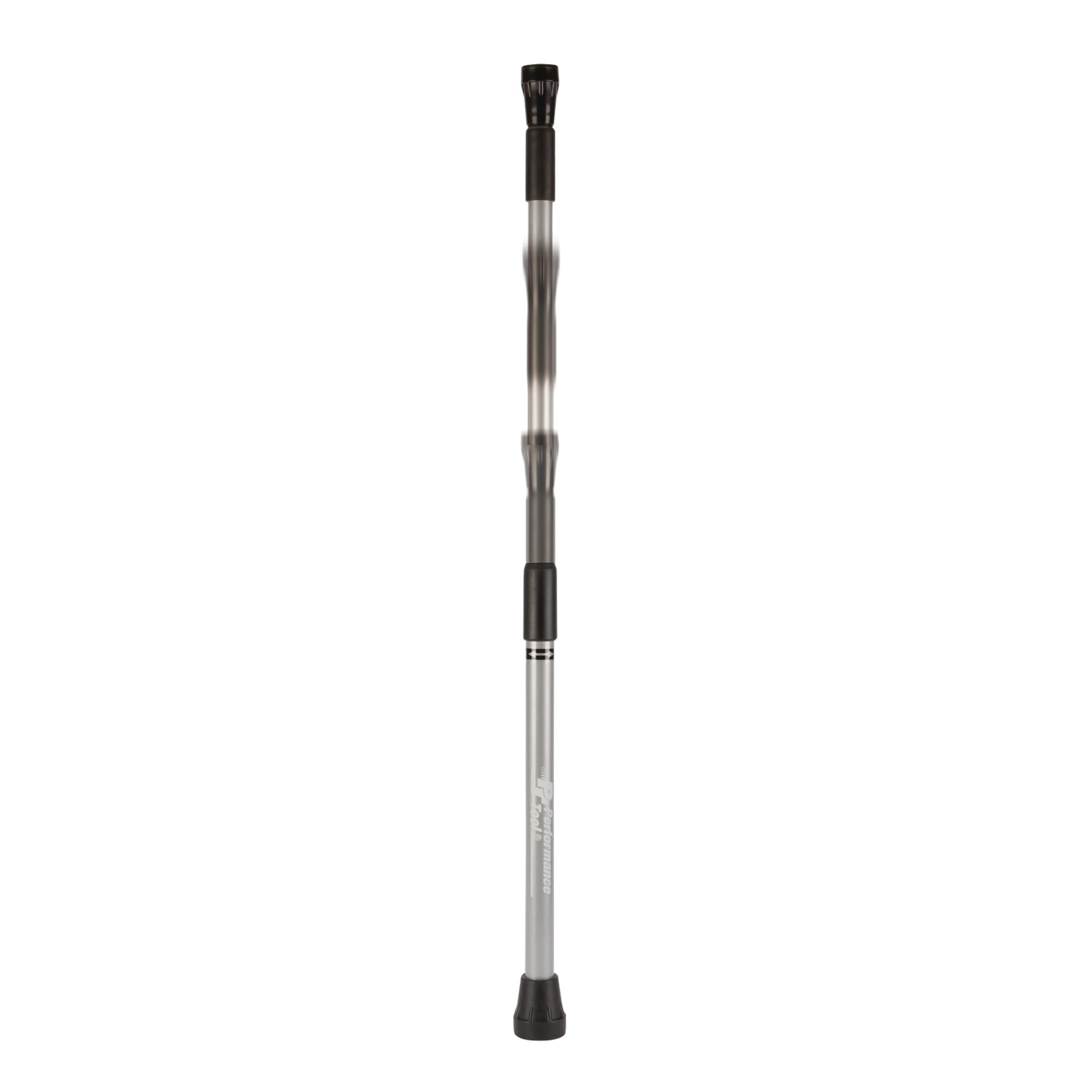 Performance Tool next to ruler for scale, illustrates actual length range and portability