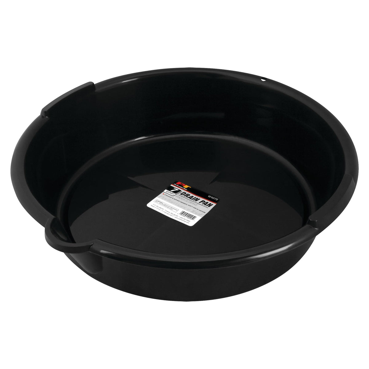 Performance Tool W4070 front view showing basin and rim for easy catching