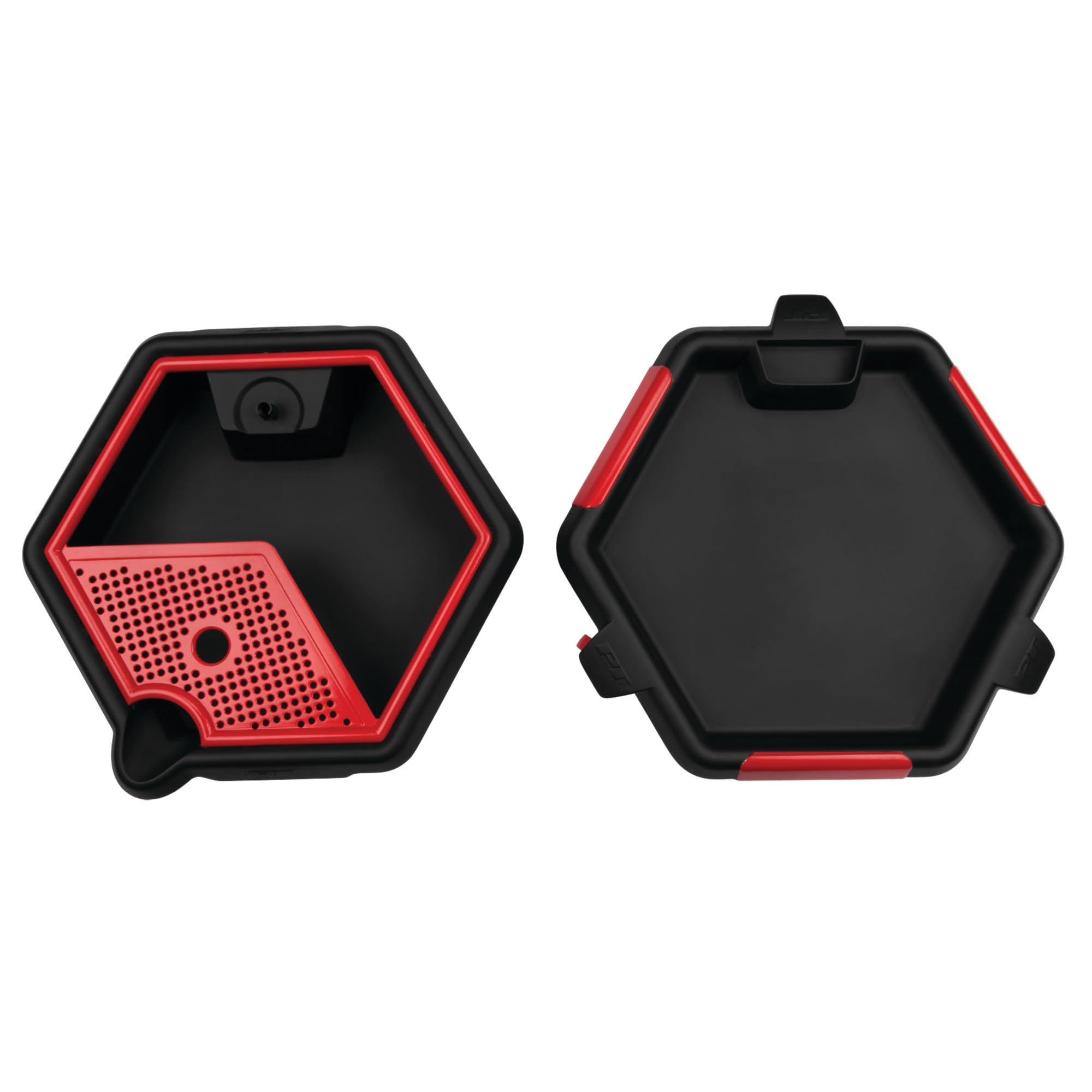 Performance Tool W4074 close-up of splash guard reducing oil splatter during drains