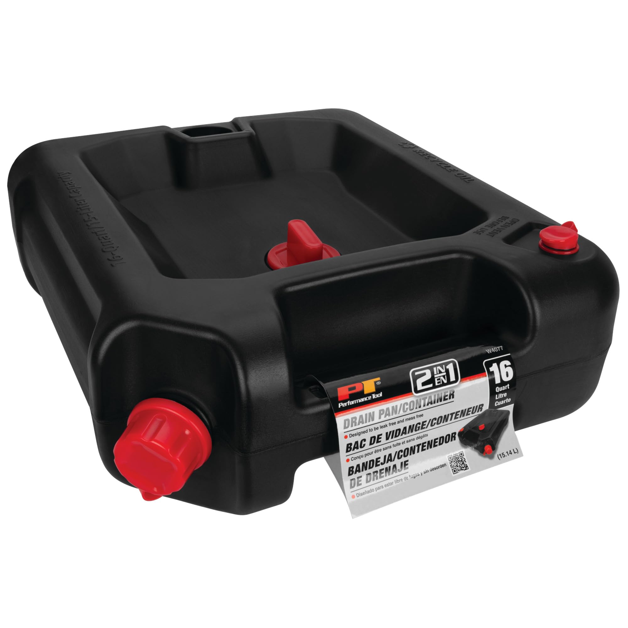 Performance Tool beside a car jack for size scale and easy garage storage