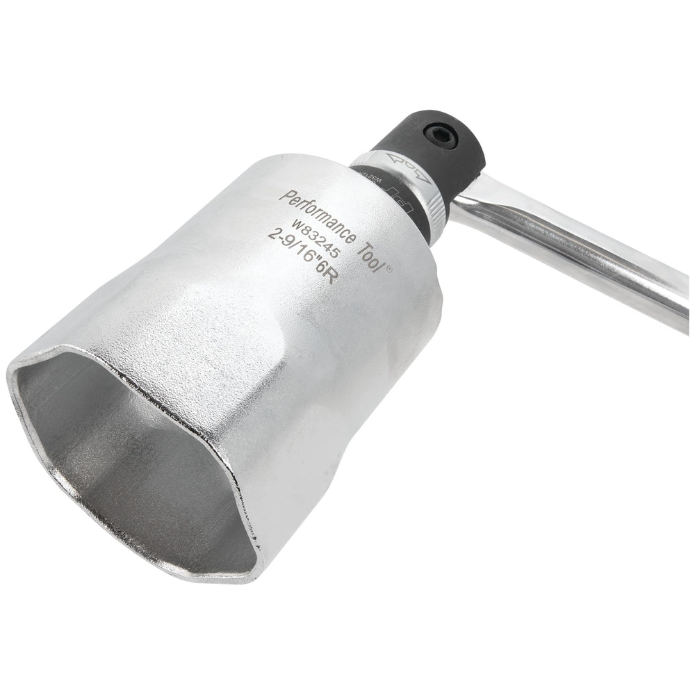 Performance Tool W83245 detail of 6-point rounded profile for nut protection