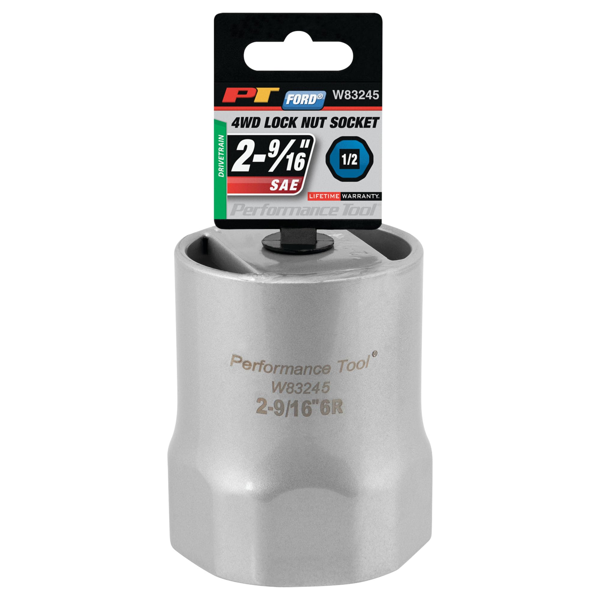 Performance Tool W83245 beside 1/2" ratchet to show size and torque advantage