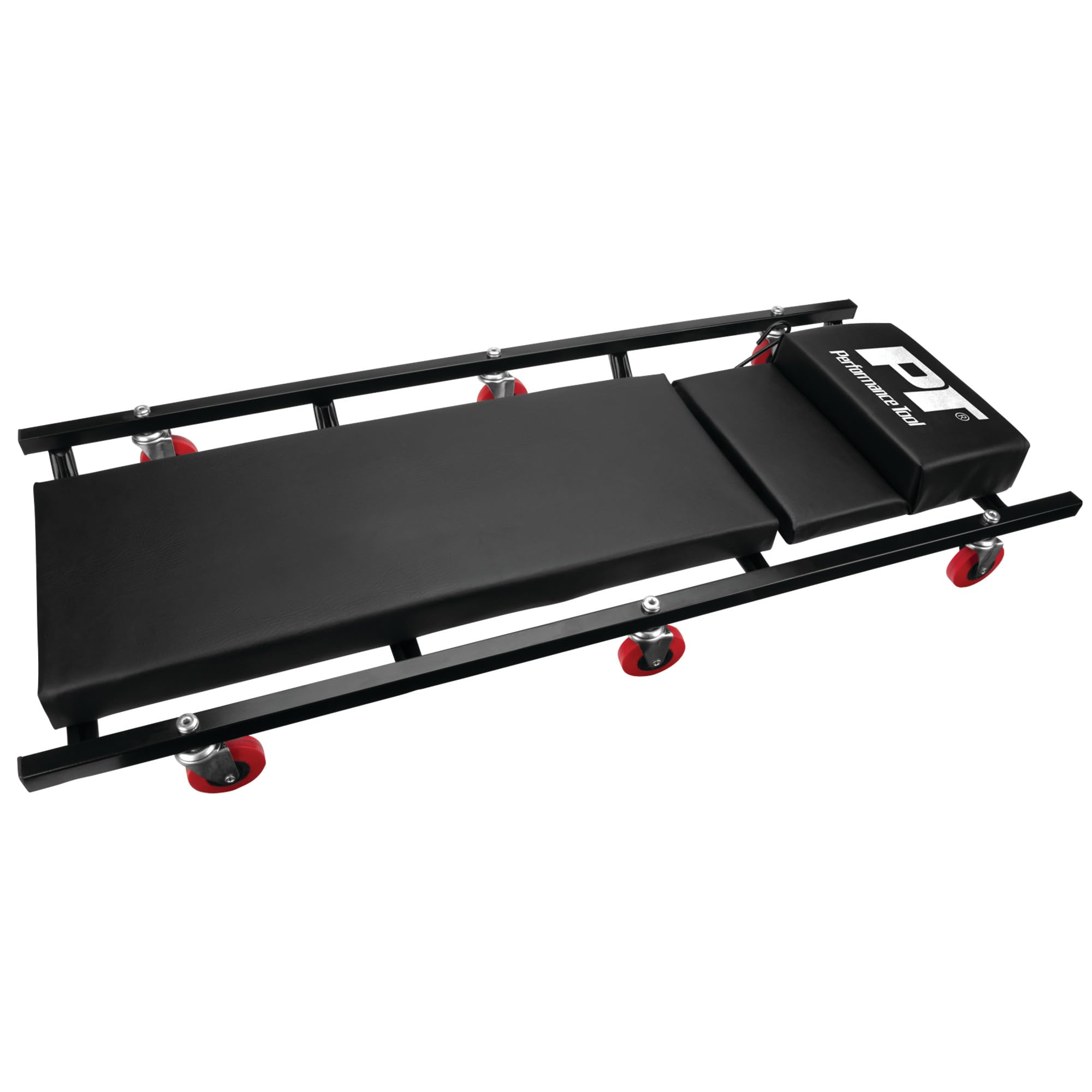 Performance Tool six shielded swivel casters detail, smooth 360-degree mobility benefit