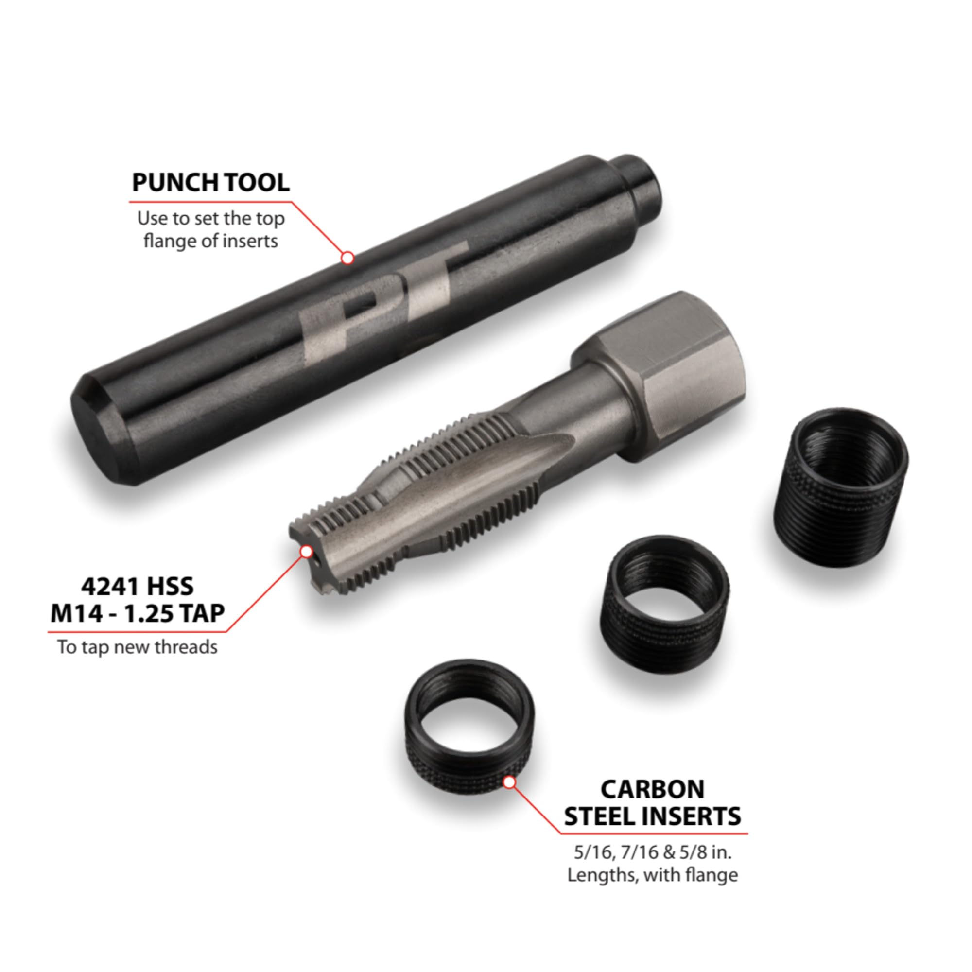 Performance Tool tapered reamer close-up showing hardened flutes and accuracy