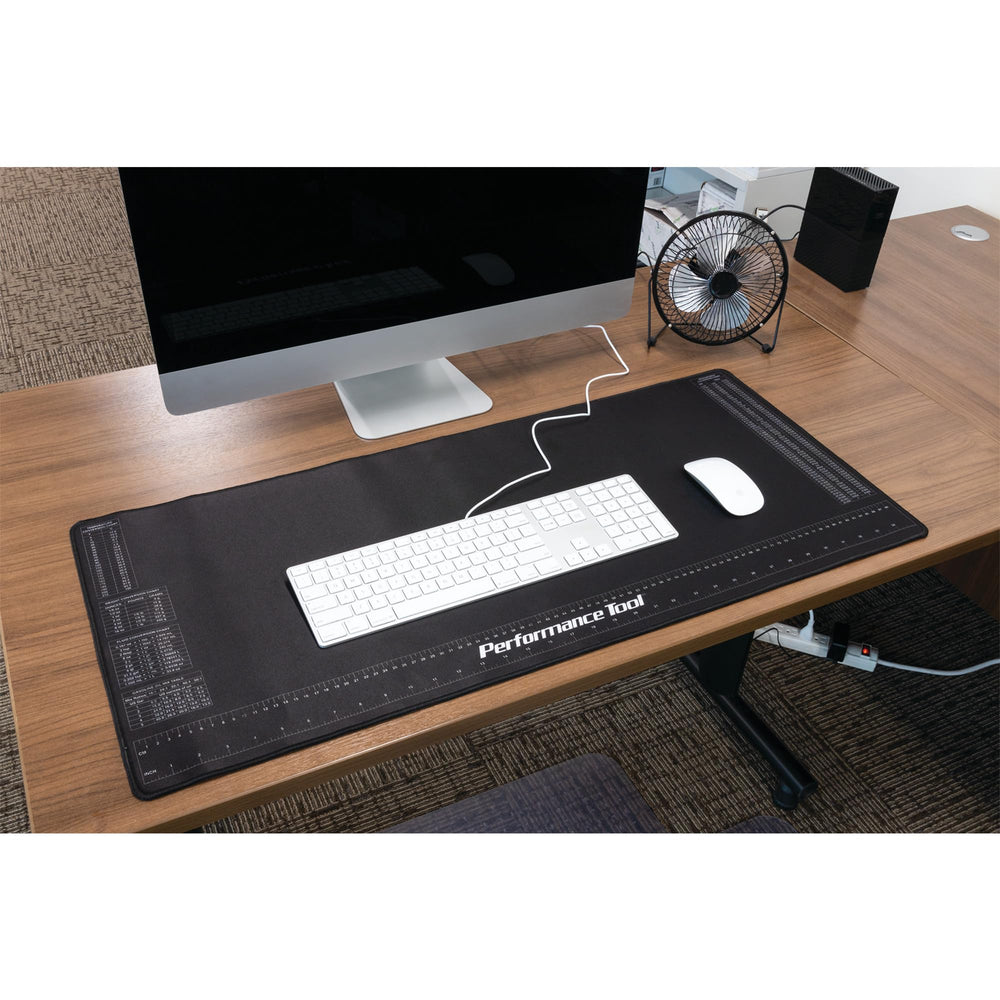 Performance Tool next to tools for scale, ideal size for benches and tables