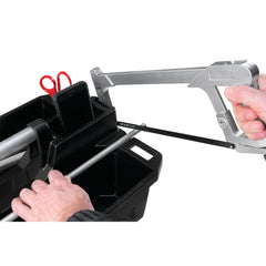 Performance Tool magnetic tray close-up securing screws and bolts