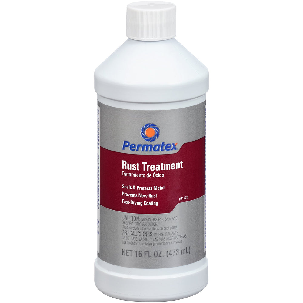 Permatex 81773 front label view showing product and paintable rust coating benefit