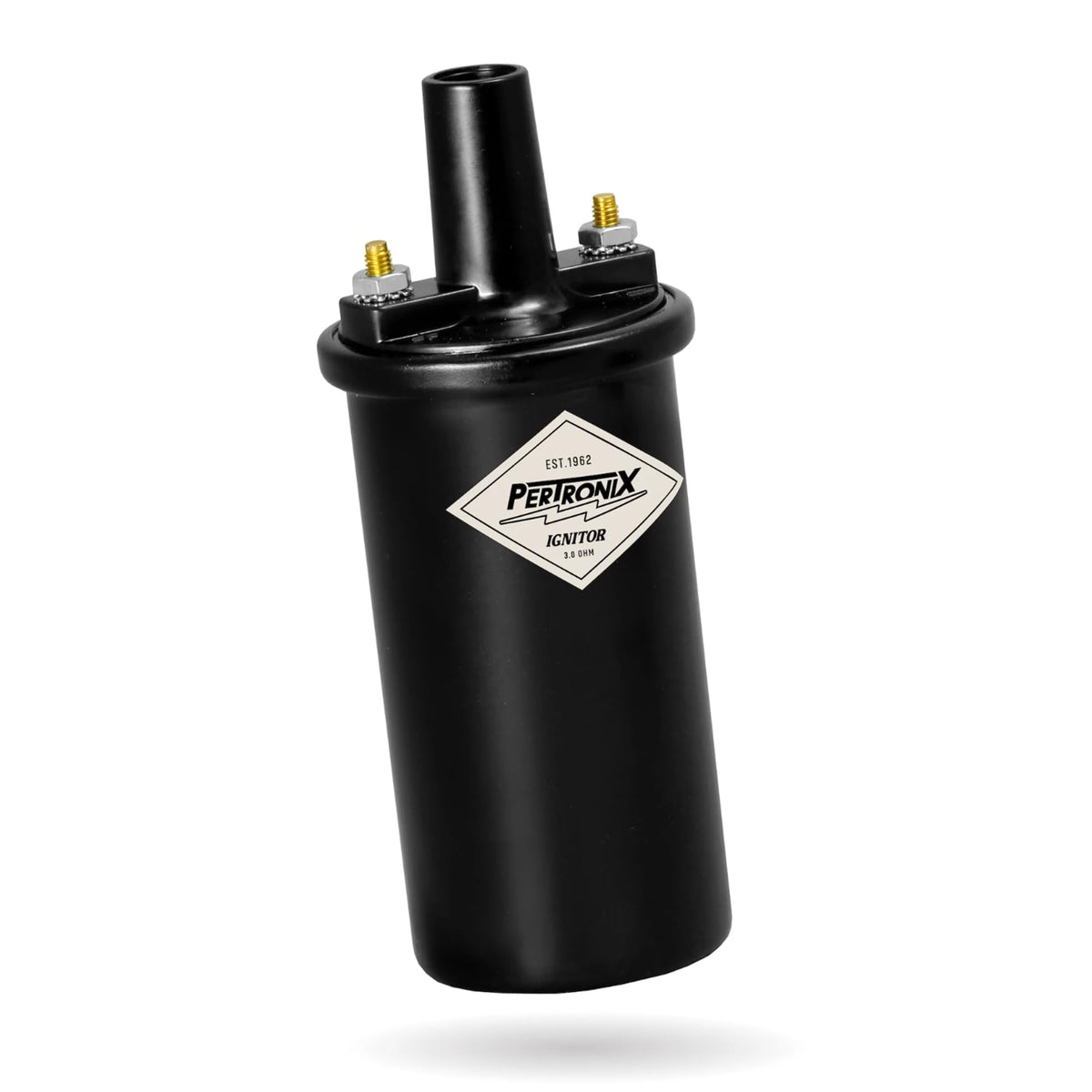 PerTronix flame-thrower front view showing black canister and OEM appearance for easy replacement
