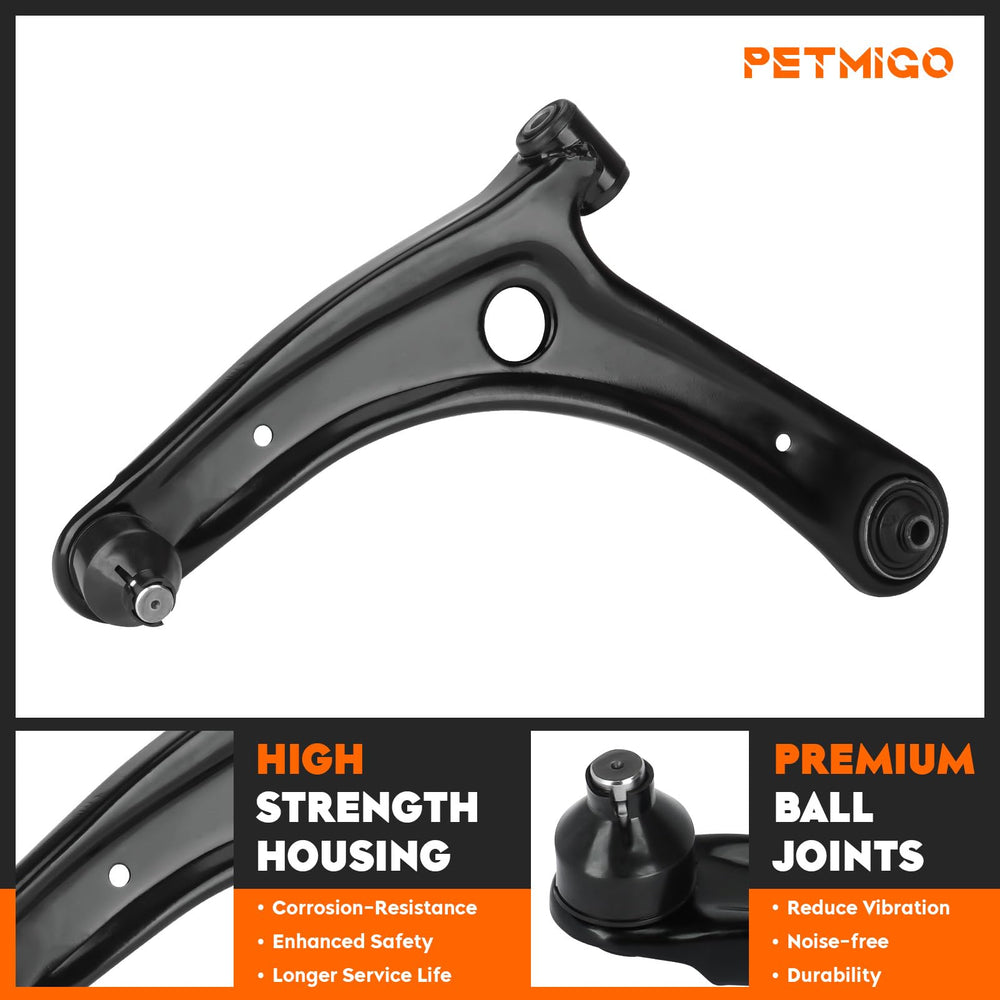 PetMigo preinstalled ball joint assembly detail illustrating easier installation and reduced noise