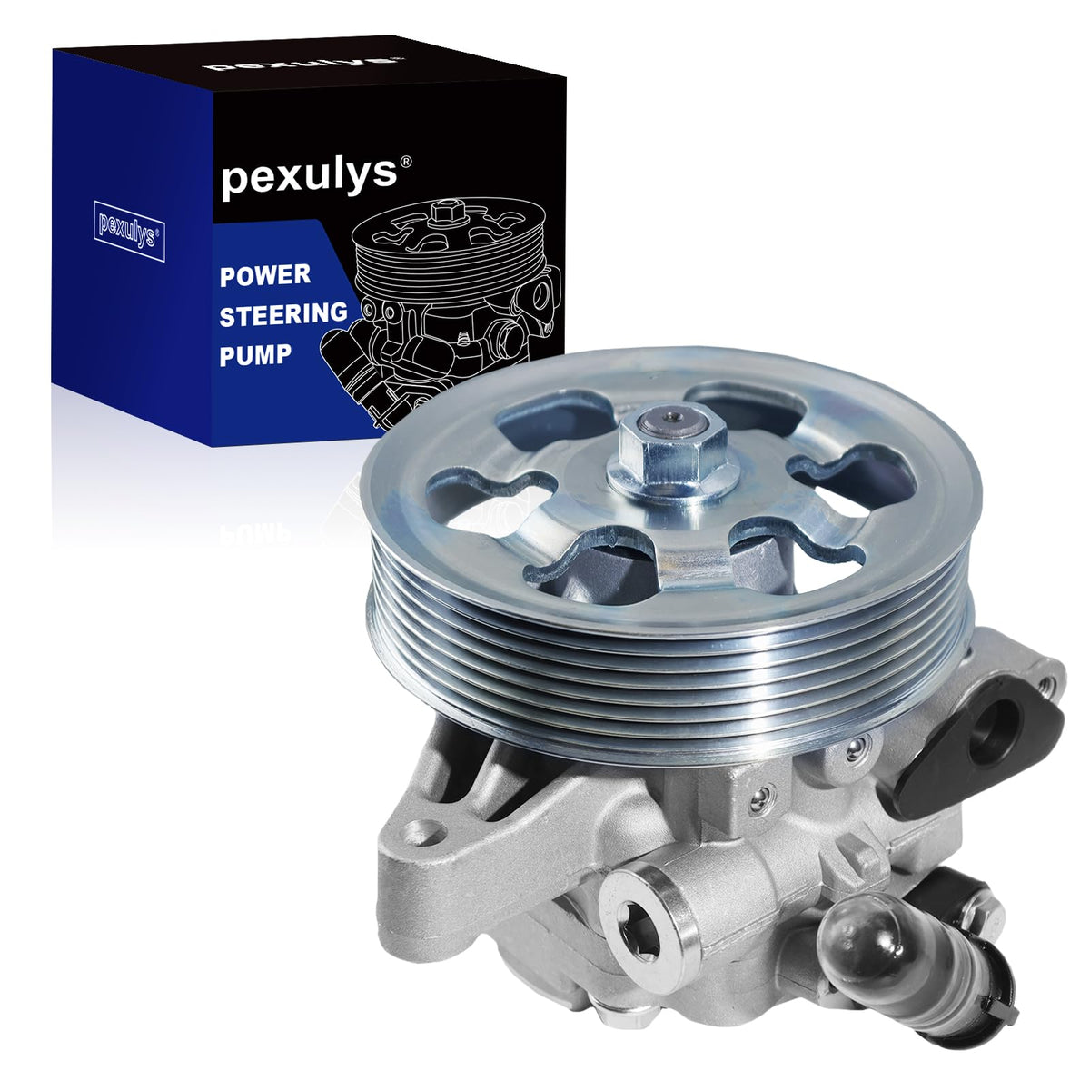 pexulys power steering pump front assembly showing fit and ready installation