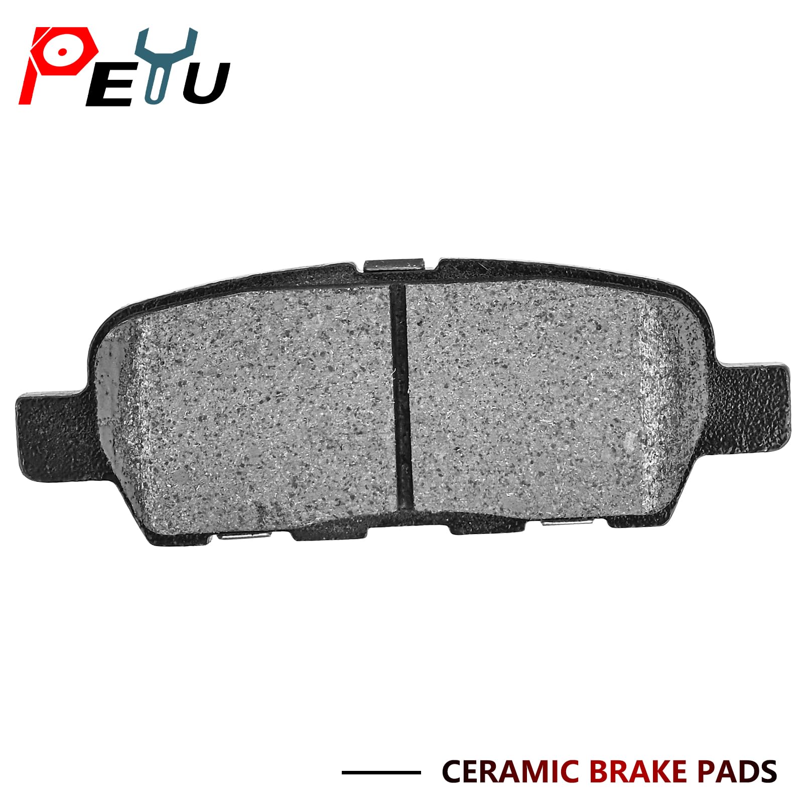 PEYU rear pad closeup showing shape and cleaner dust-reducing finish