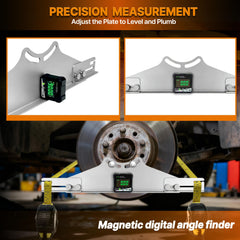 PHATRIP toe plate mounted on hub demonstrating secure fit for toe measurement