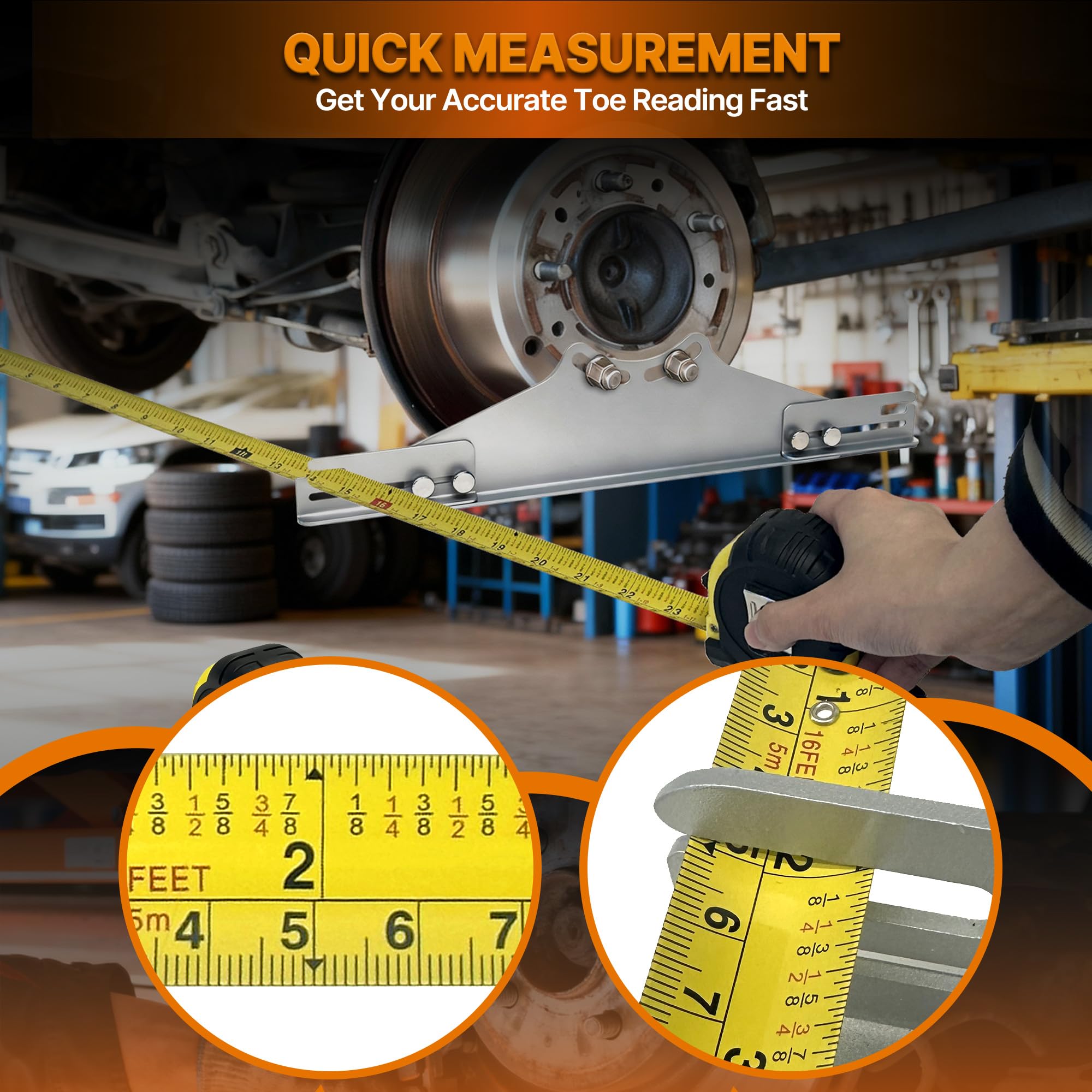 PHATRIP tool kit in garage lifestyle scene enabling easy at-home alignment checks