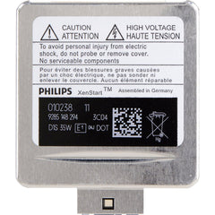 PHILIPS close-up of glass bulb showing electrode and clean construction for consistent light
