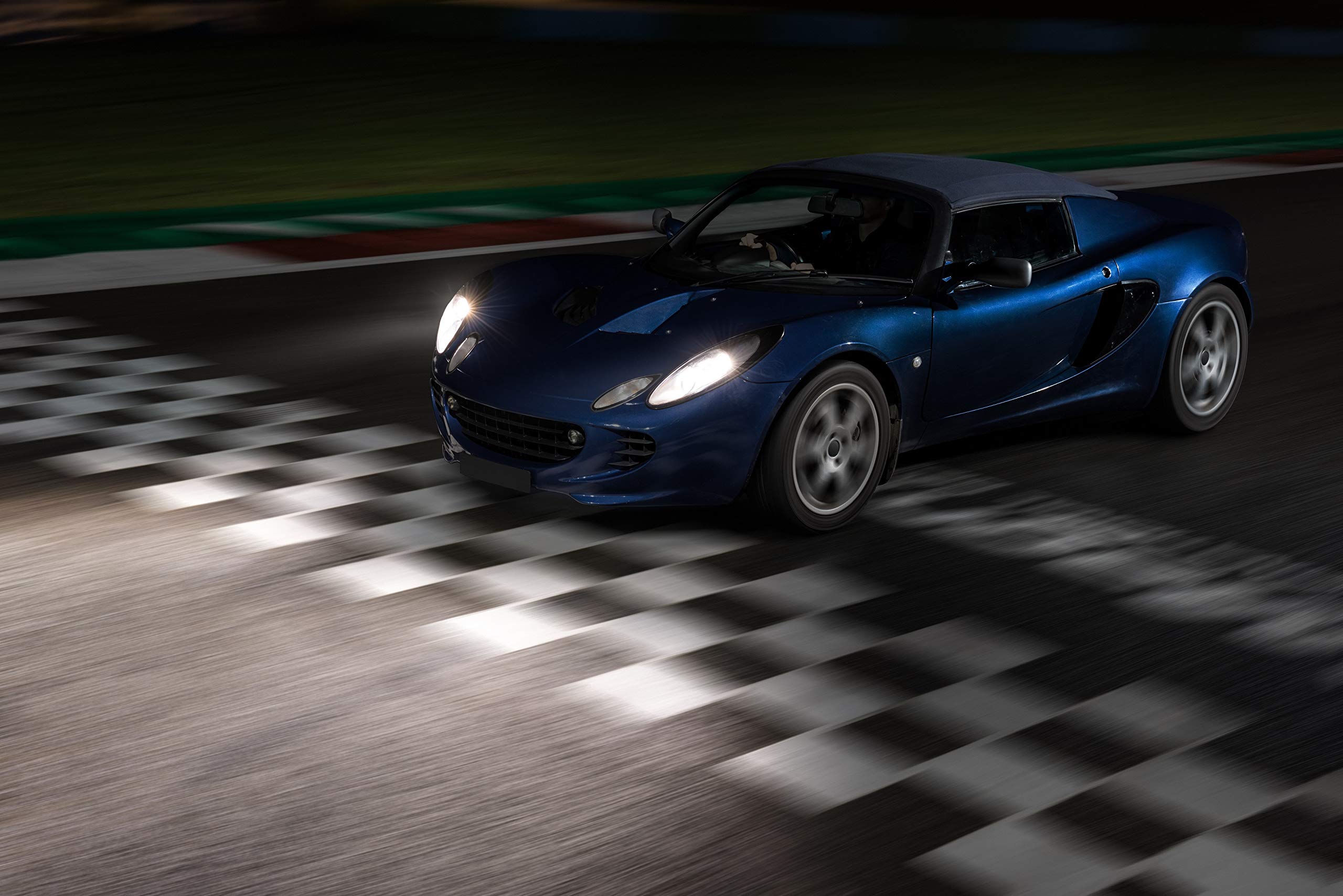 Philips RacingVision GT200 installed in headlamp showing brighter beam