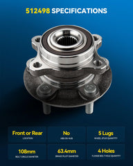 PHILTOP bearing raceway detail illustrating hardened steel for long service life