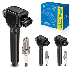 PHILTOP coil pack and spark plug kit front view showing complete tune-up set and convenience