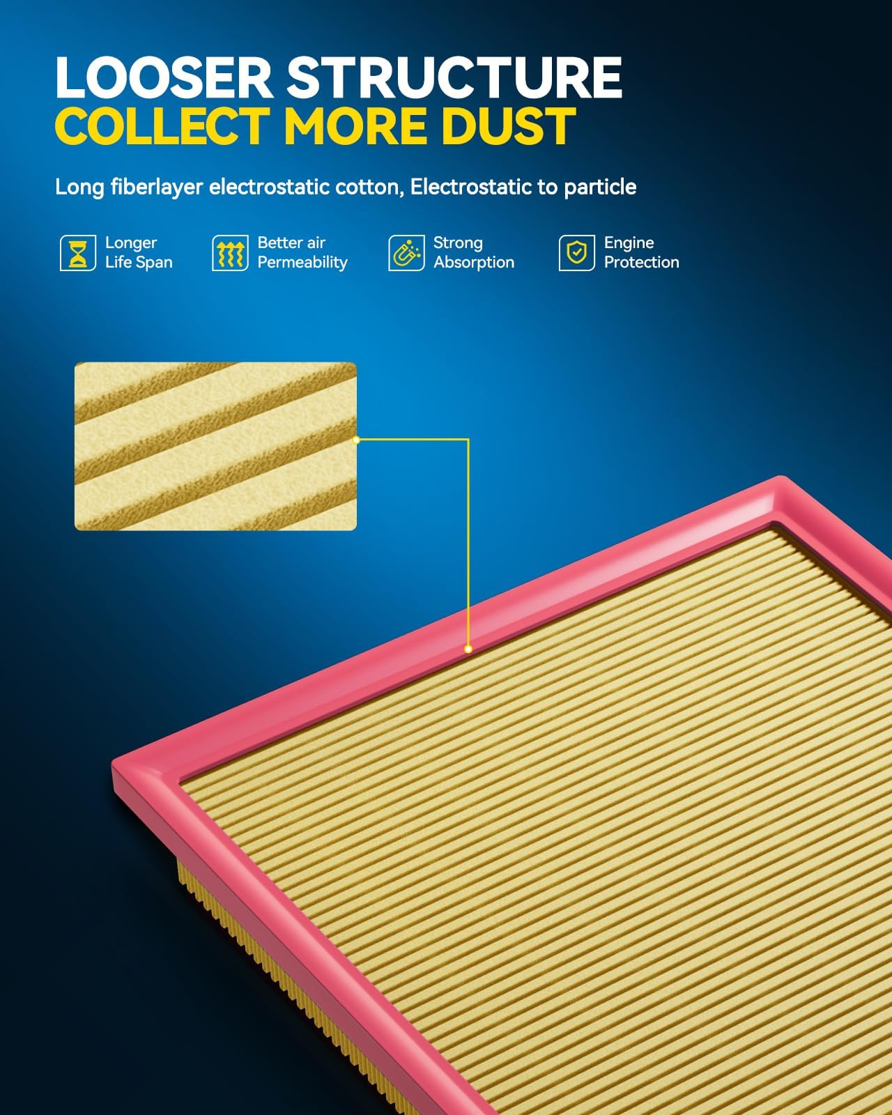 PHILTOP engine filter installed under hood demonstrating quick access benefit