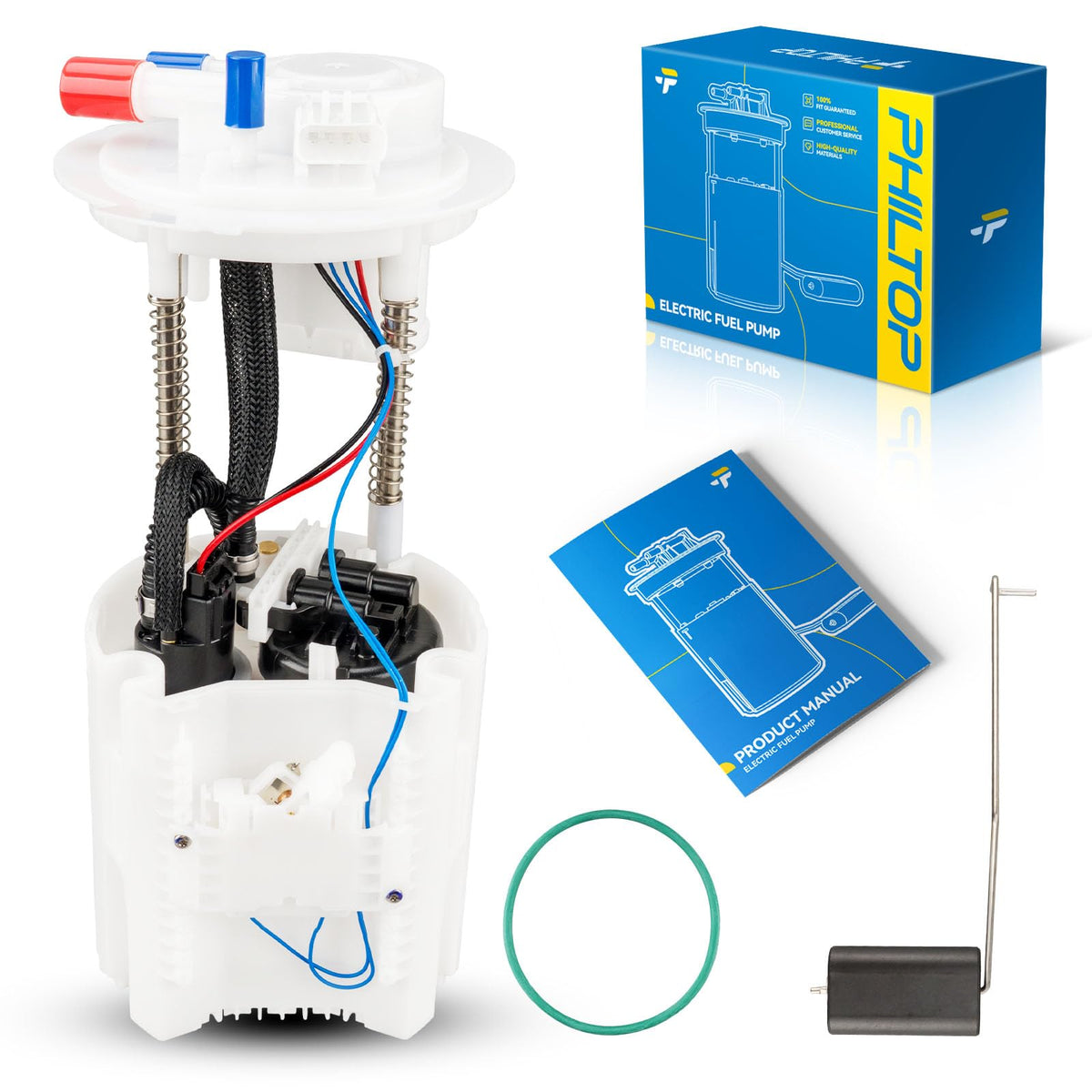 PHILTOP front view of FG1560 assembly showing complete pump, clear OEM fit benefit
