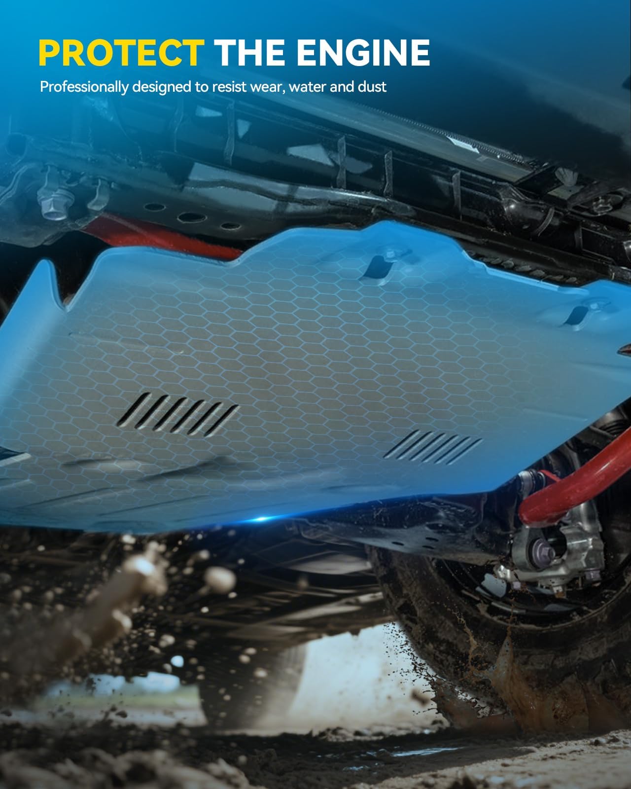 PHILTOP installed under vehicle protecting engine from road debris